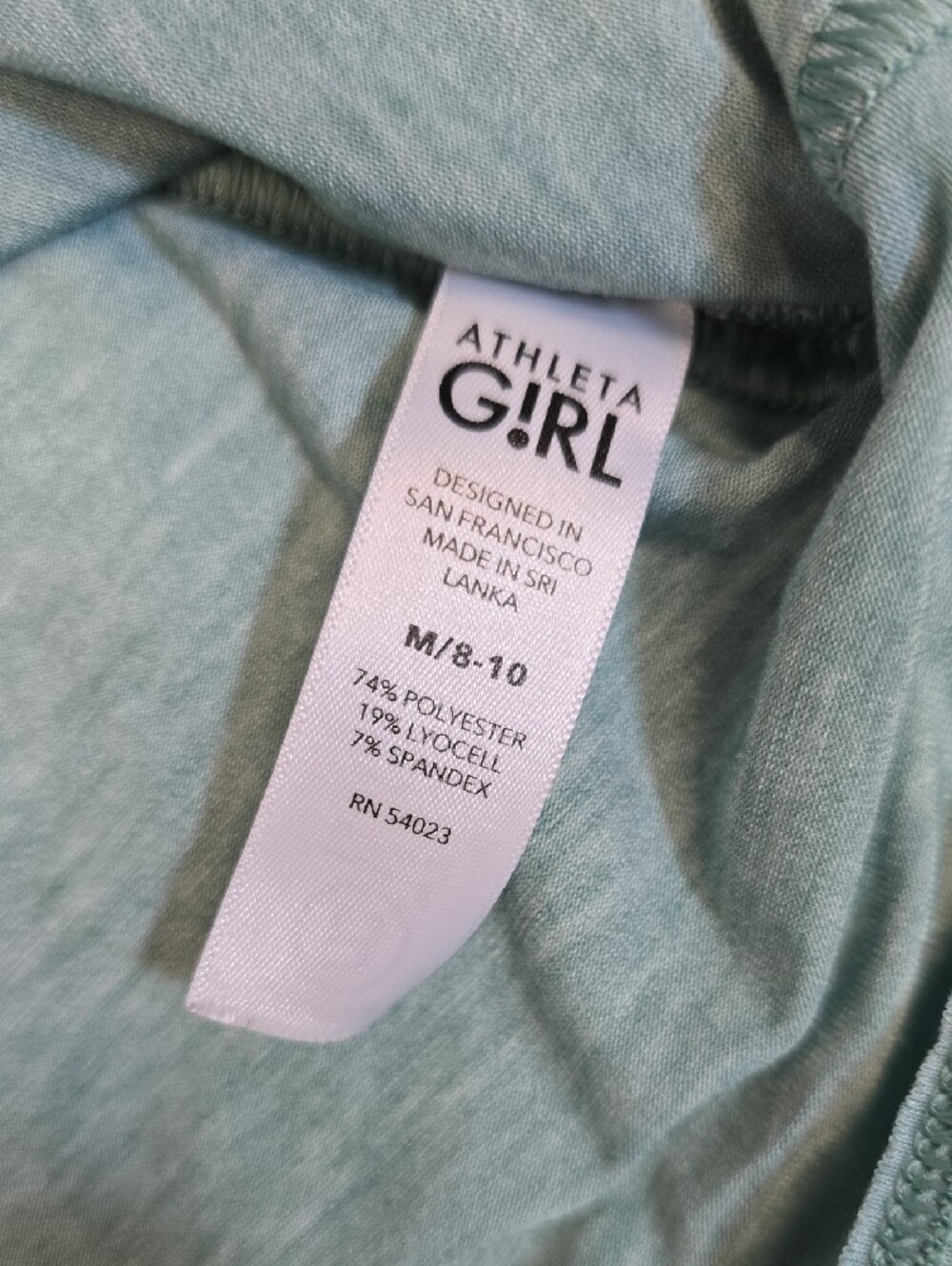 Light Teal Racerback Tank Top - Picture 2 of 5